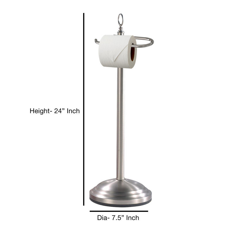 NU Steel Free Standing Toilet Tissue Holder & Reviews | Wayfair